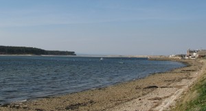 Findhorn Bay, close to Kinloss Country GC