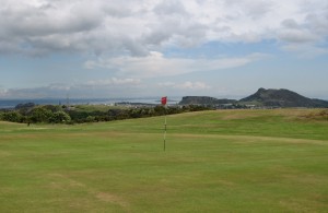 Edinburgh views beyond the 6th green of the Wee Braids Course