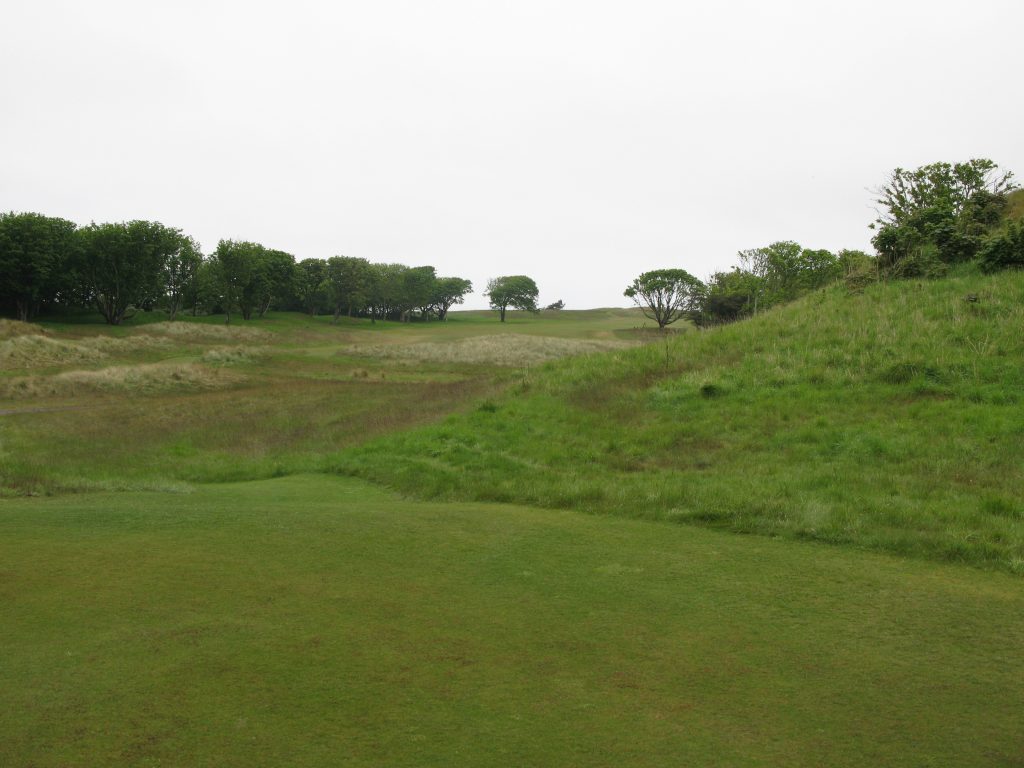 The tee view from the stroke index par 4 8th. 
