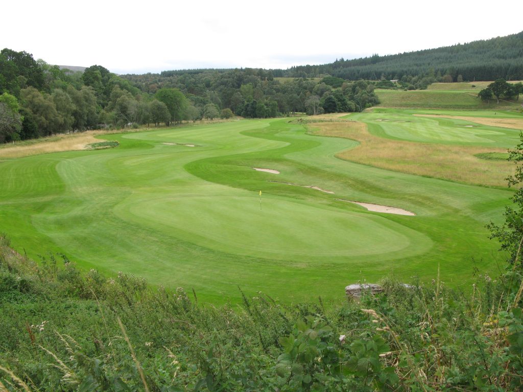 View from behind the 7th/16th green at Ballindalloch 