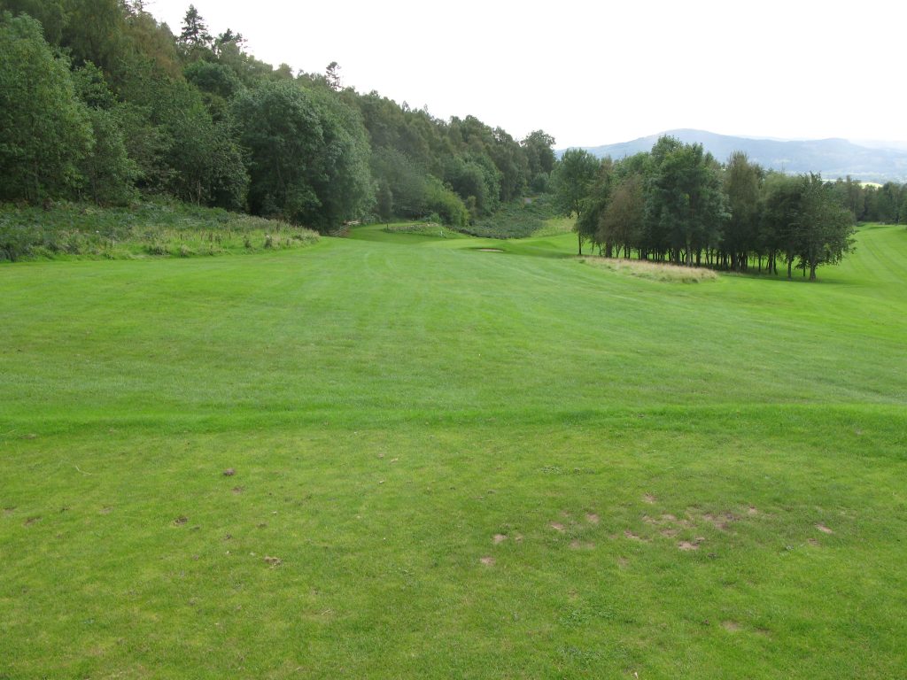 The 16th at Culcrieff had a tricky green to find.